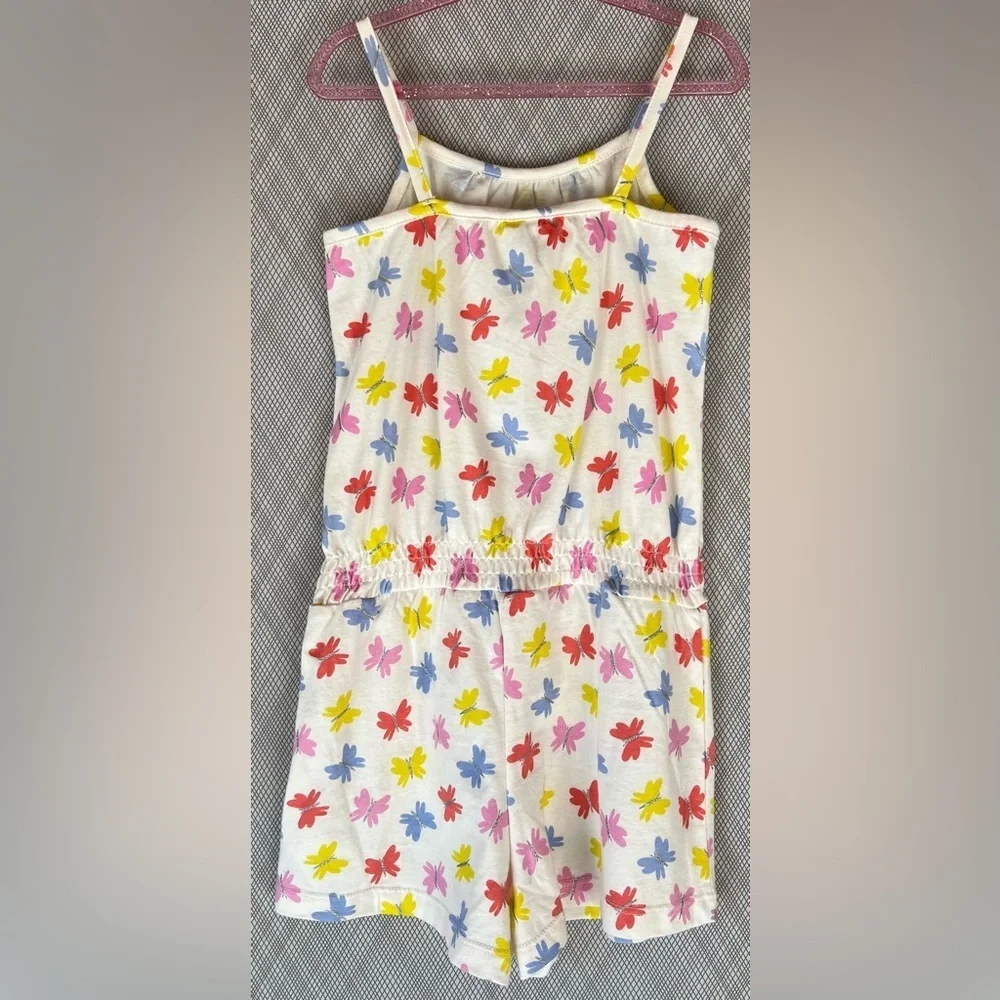 baby Gap - Girls butterfly print sleeveless romper (Size 5t) NWT